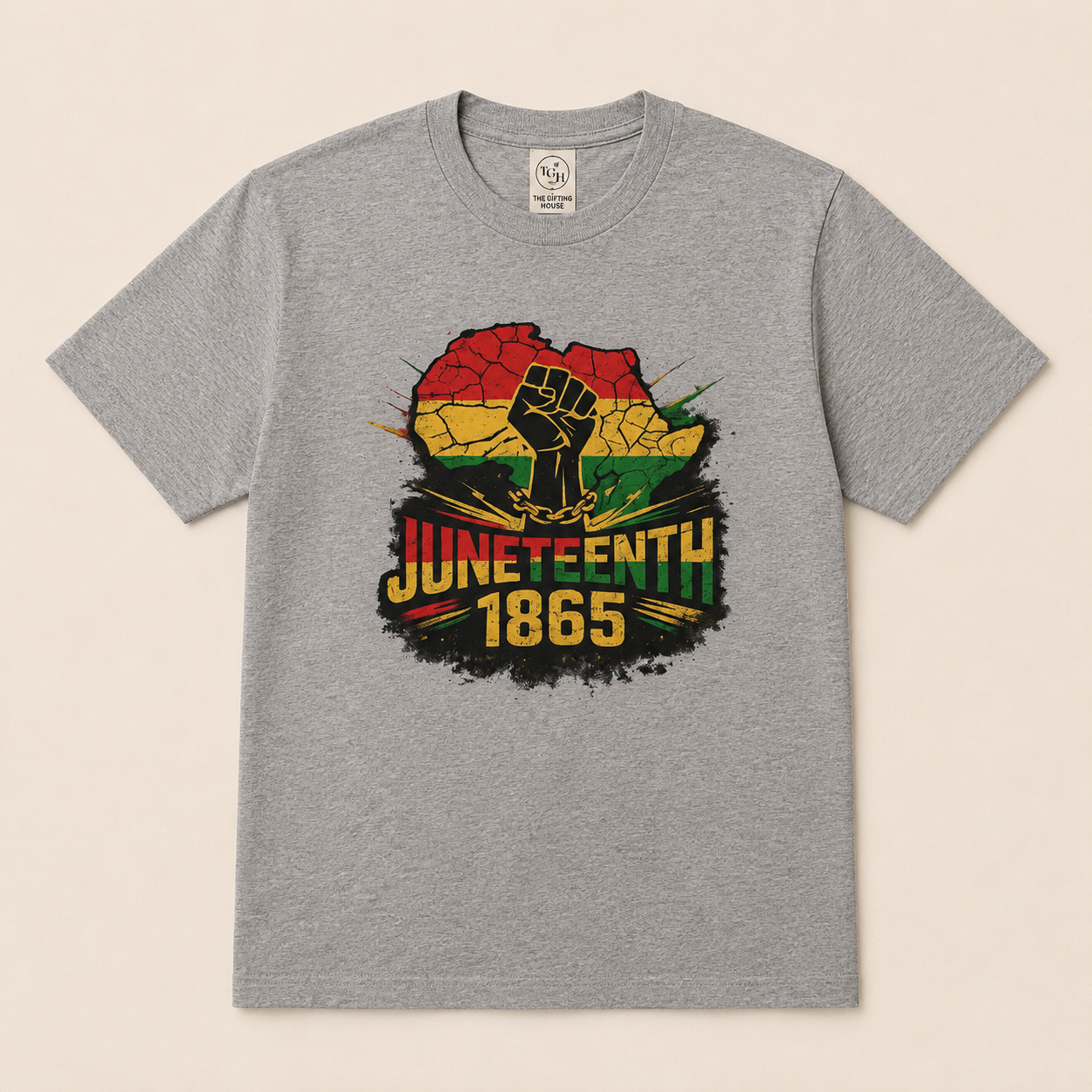 Juneteenth 1865 T-Shirt — Black Power Fist Celebration Tee