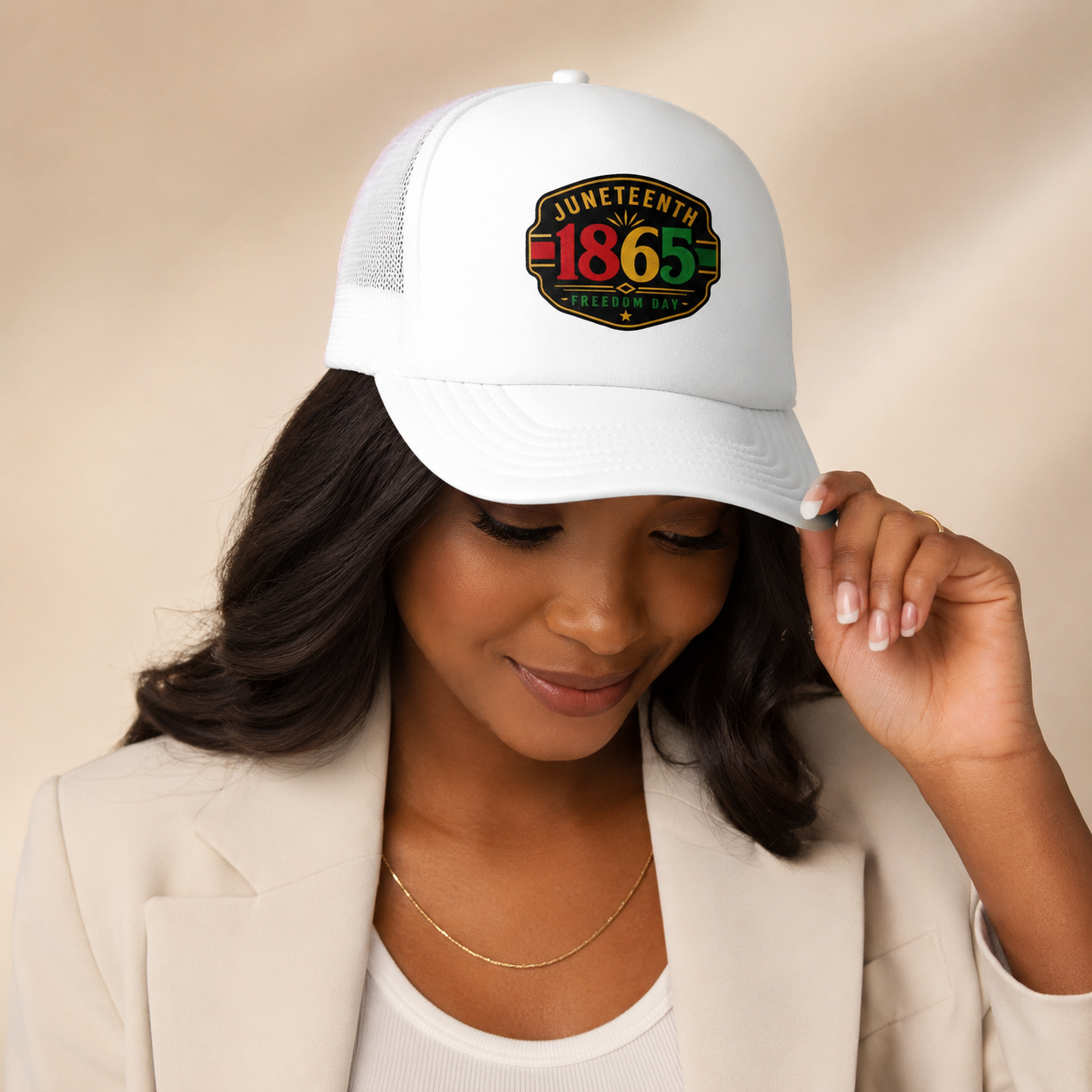 Juneteenth 1865 Trucker Hat — Freedom Day Celebration Cap Gift