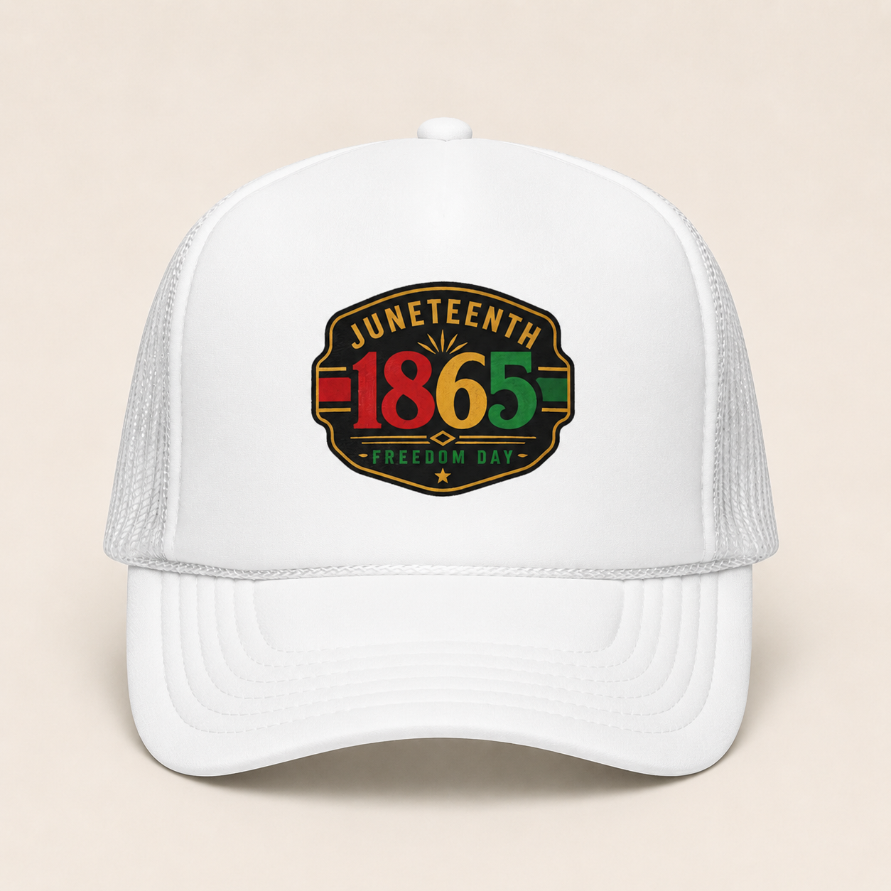 Juneteenth 1865 Trucker Hat — Freedom Day Celebration Cap Gift