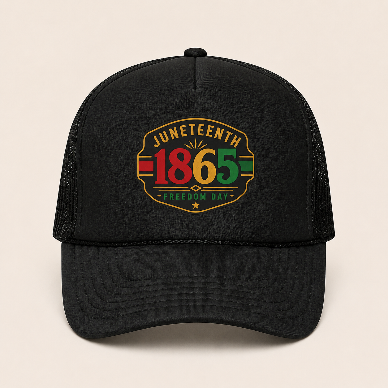 Juneteenth 1865 Trucker Hat — Freedom Day Celebration Cap Gift