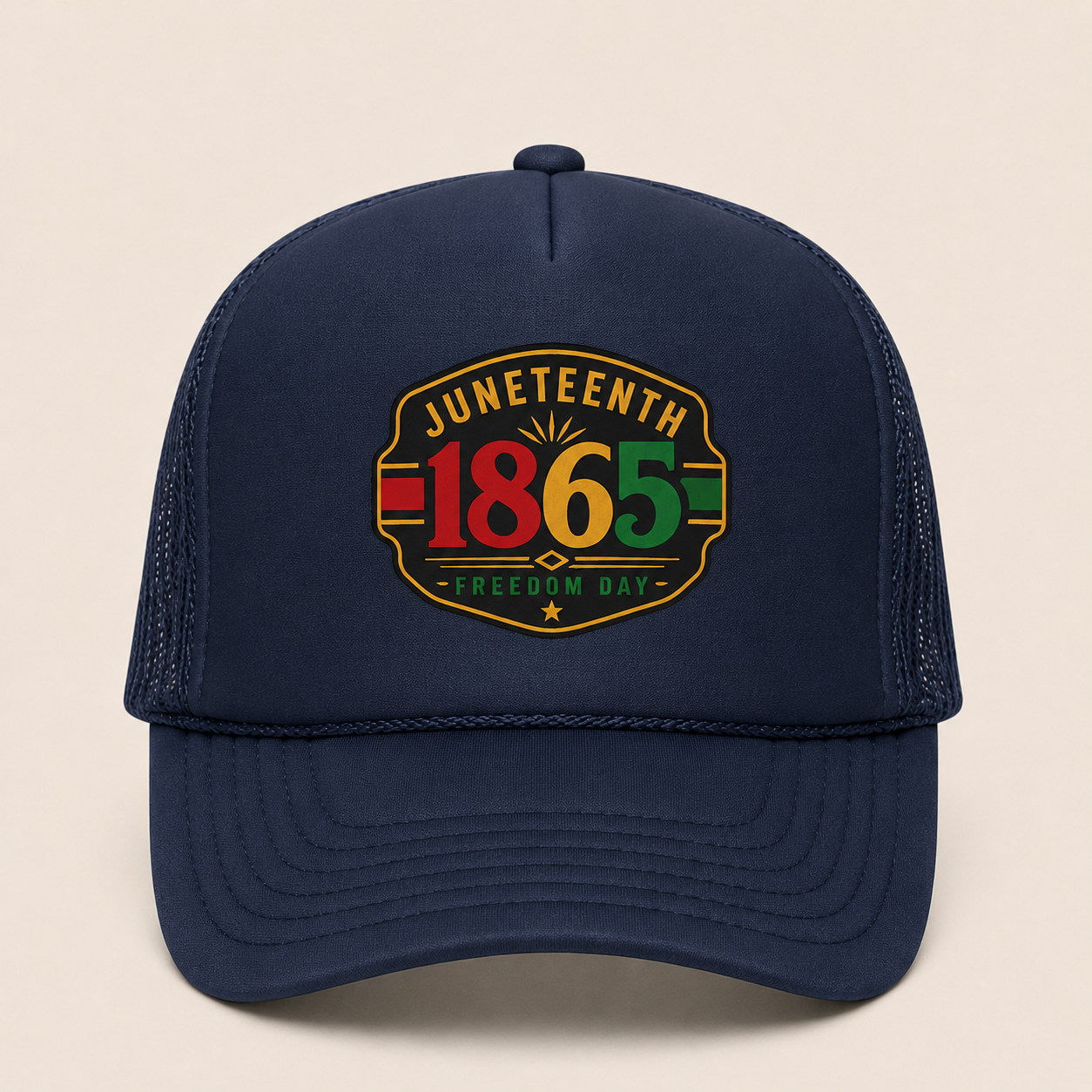 Juneteenth 1865 Trucker Hat — Freedom Day Celebration Cap Gift