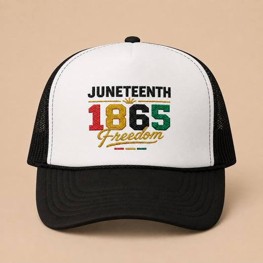 Juneteenth 1865 Freedom Trucker Hat — Celebration Pride Cap Gift