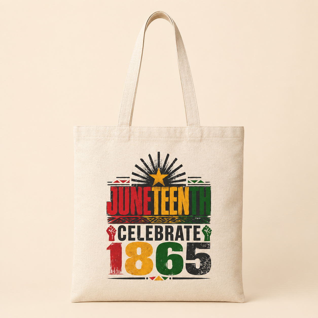 Juneteenth Celebrate 1865 Tote - Juneteenth Gift