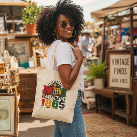 Juneteenth Celebrate 1865 Tote - Juneteenth Gift