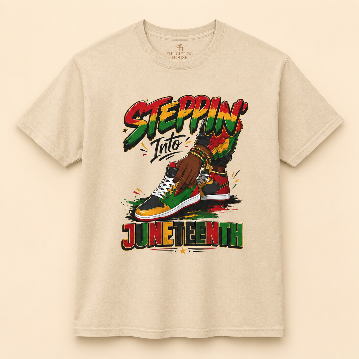 Steppin' Into Juneteenth Tee - Juneteenth Gift