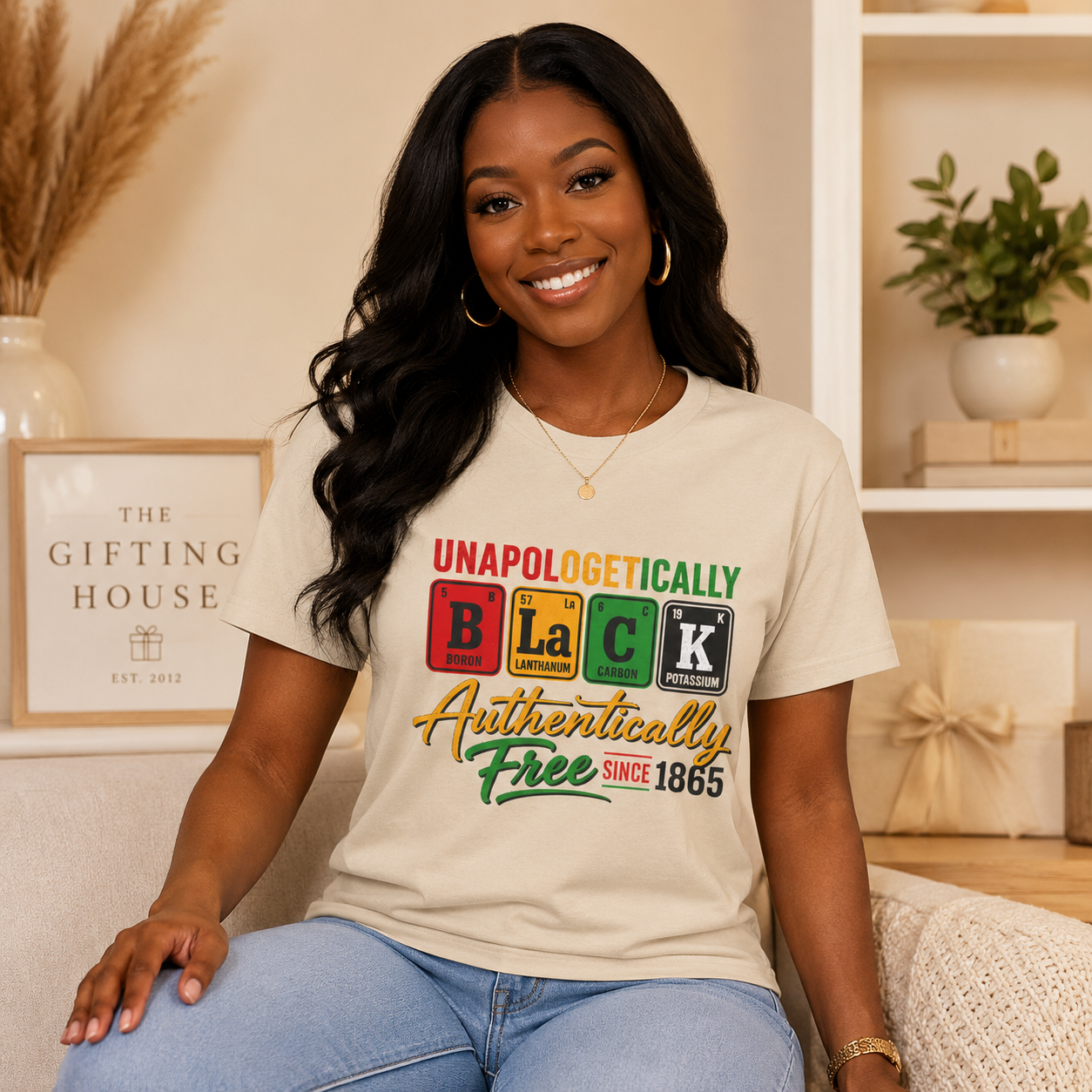 Unapologetically Black, Authentically Free Since 1865 Graphic Tee - Juneteenth Gift