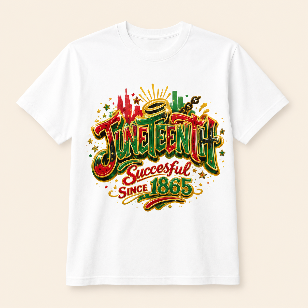 Juneteenth Successful Since 1865 Cotton T-Shirt - Juneteenth Gift