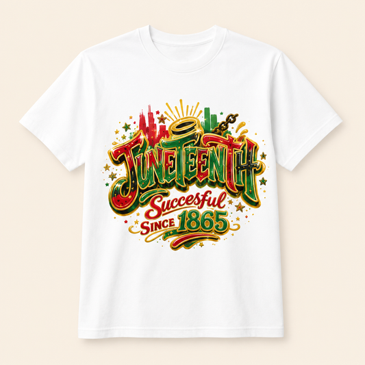 Juneteenth Successful Since 1865 Cotton T-Shirt - Juneteenth Gift
