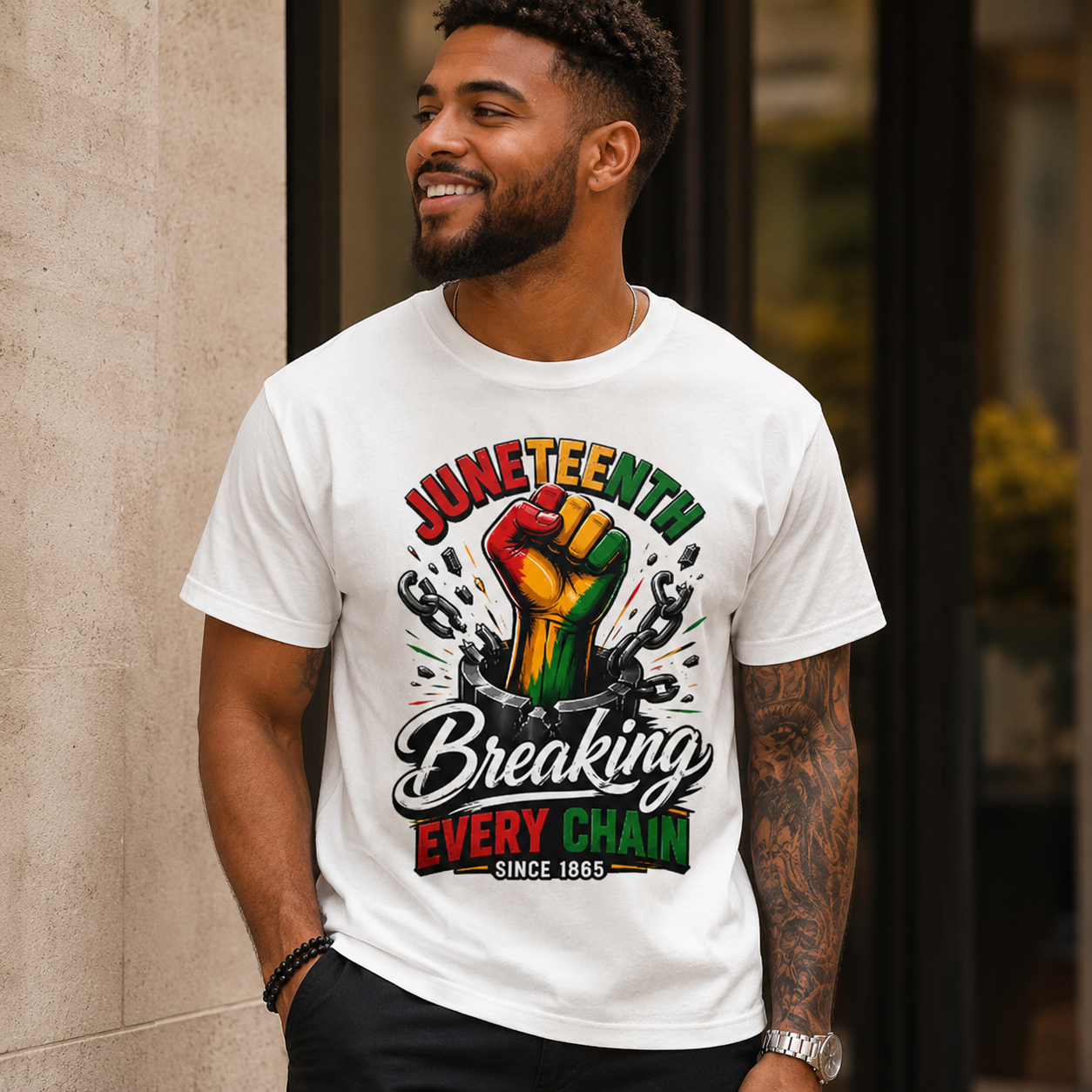 Breaking Every Chain T-Shirt — Juneteenth Freedom Day Tee