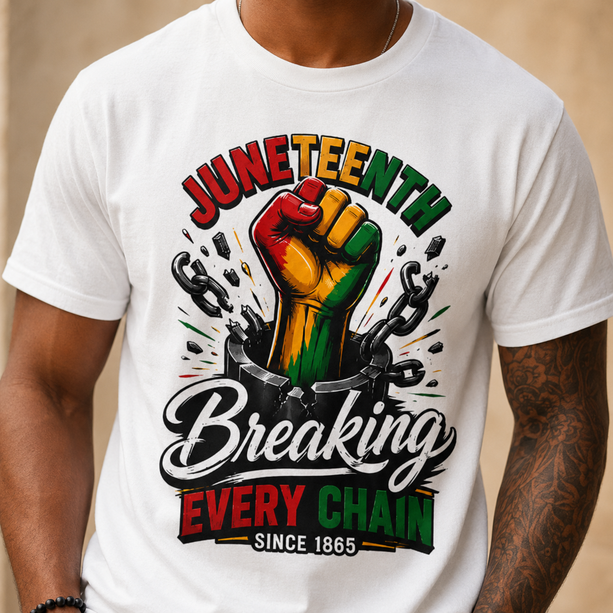 Breaking Every Chain T-Shirt — Juneteenth Freedom Day Tee
