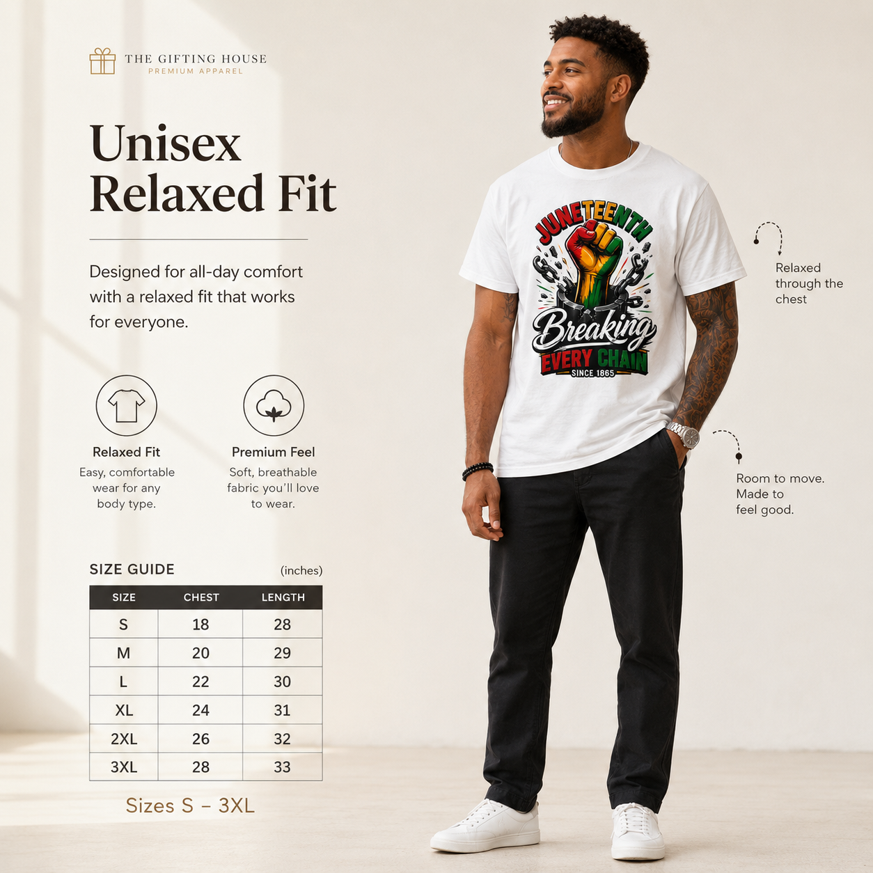 Breaking Every Chain T-Shirt — Juneteenth Freedom Day Tee