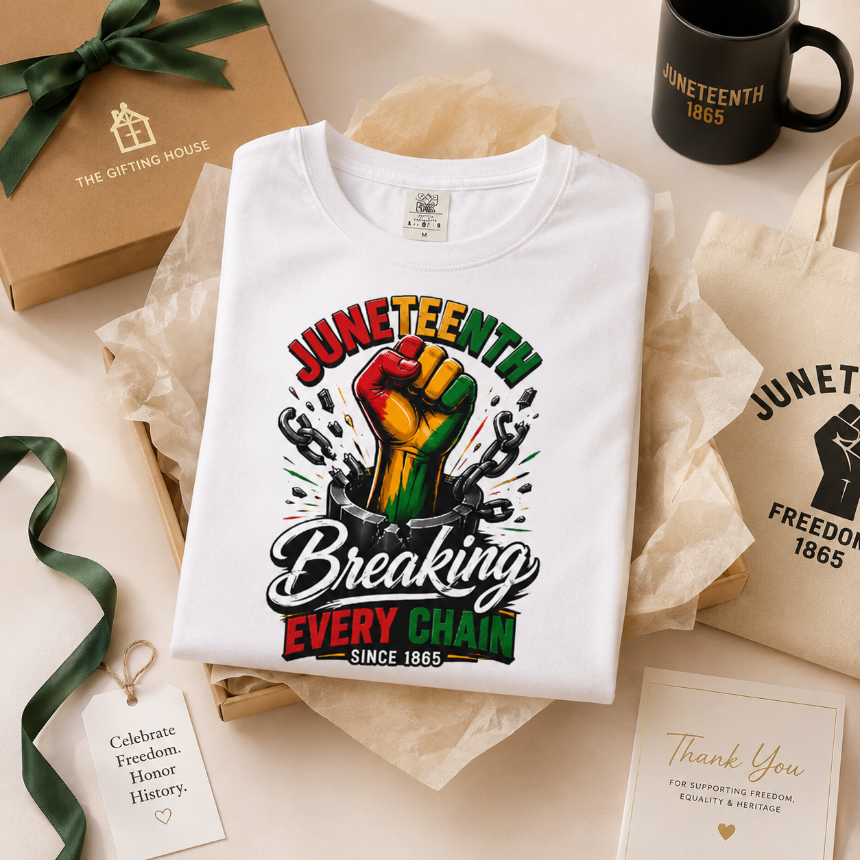 Breaking Every Chain T-Shirt — Juneteenth Freedom Day Tee