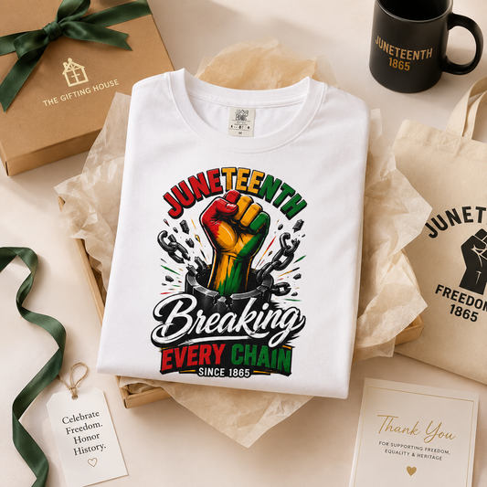 Breaking Every Chain T-Shirt — Juneteenth Freedom Day Tee