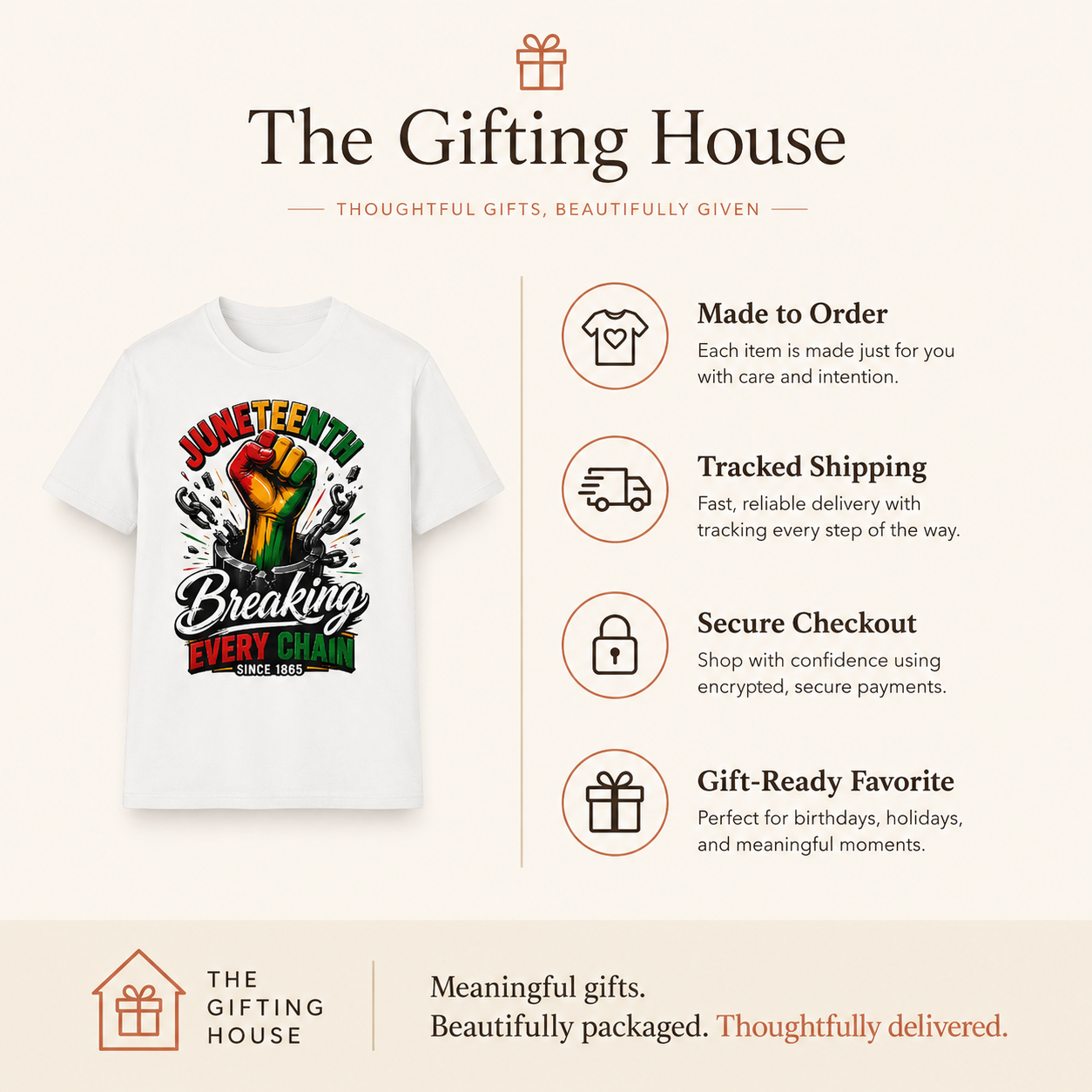 Breaking Every Chain T-Shirt — Juneteenth Freedom Day Tee