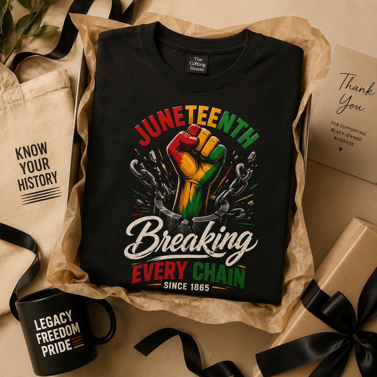 Breaking Every Chain T-Shirt — Juneteenth Freedom Day Tee