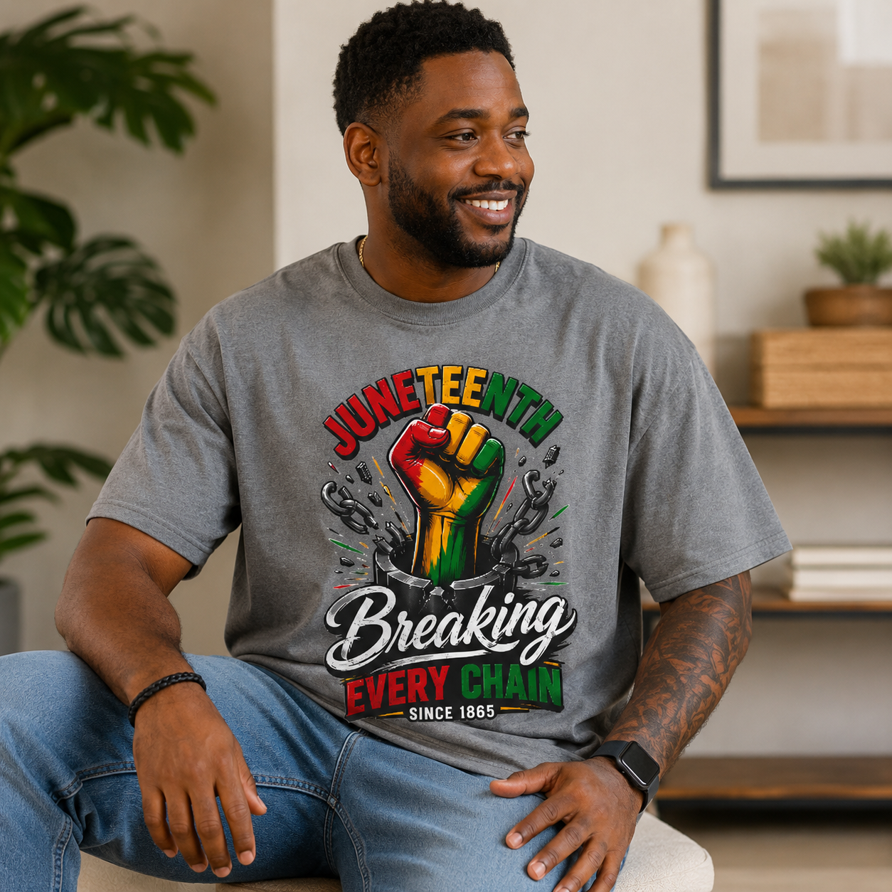 Breaking Every Chain T-Shirt — Juneteenth Freedom Day Tee