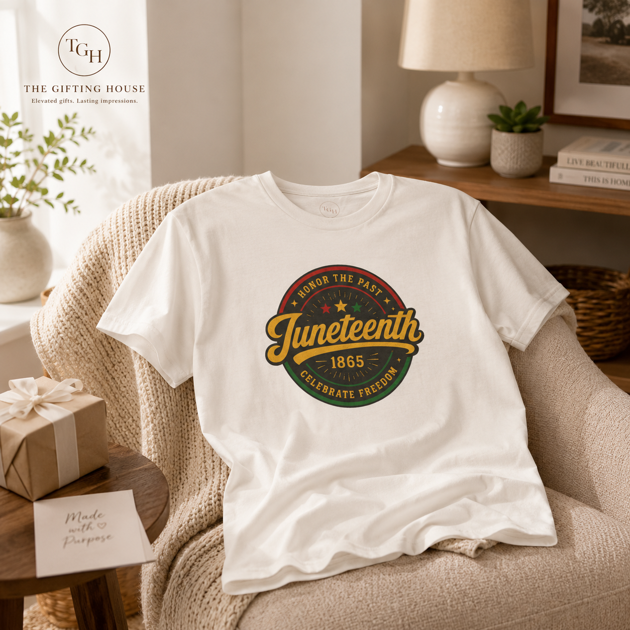 Honor the Past, Celebrate Freedom T-Shirt - Juneteenth Gift
