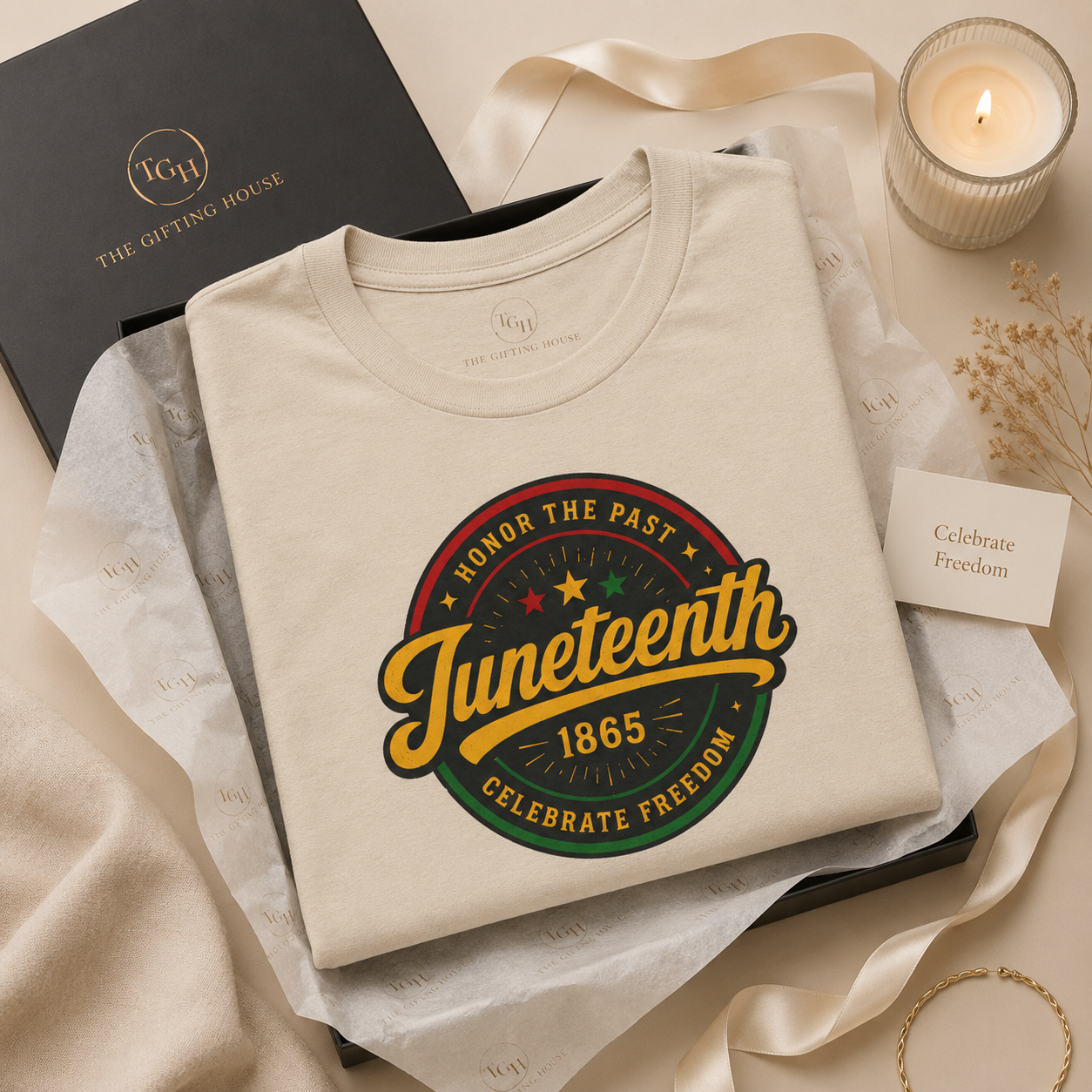 Honor the Past, Celebrate Freedom T-Shirt - Juneteenth Gift