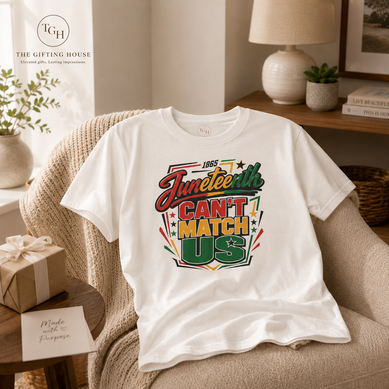 Juneteenth "Can't Match Us" Graphic Tee - Juneteenth Celebration Gift