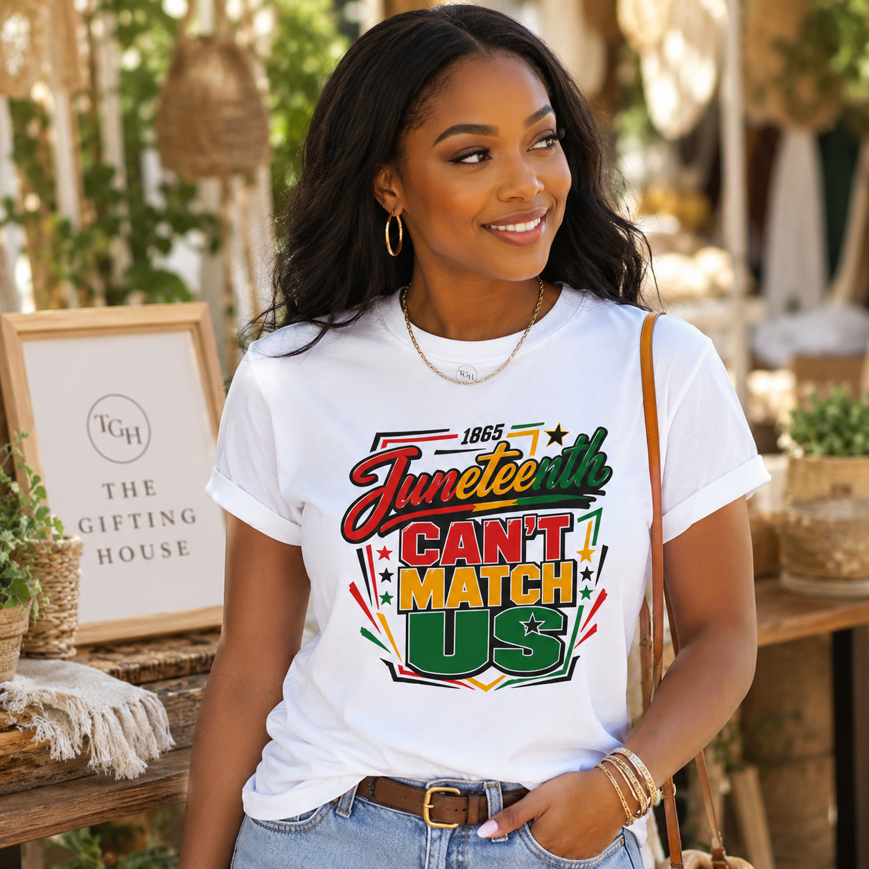 Juneteenth "Can't Match Us" Graphic Tee - Juneteenth Celebration Gift