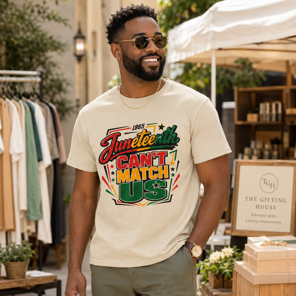 Juneteenth "Can't Match Us" Graphic Tee - Juneteenth Celebration Gift