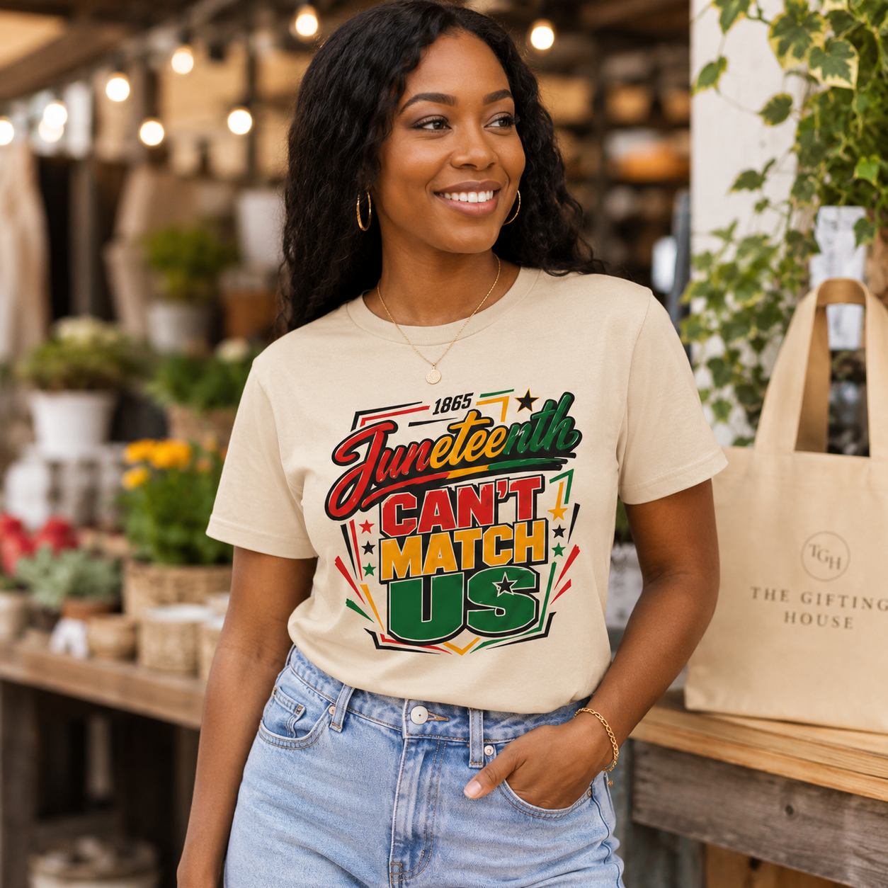 Juneteenth "Can't Match Us" Graphic Tee - Juneteenth Celebration Gift