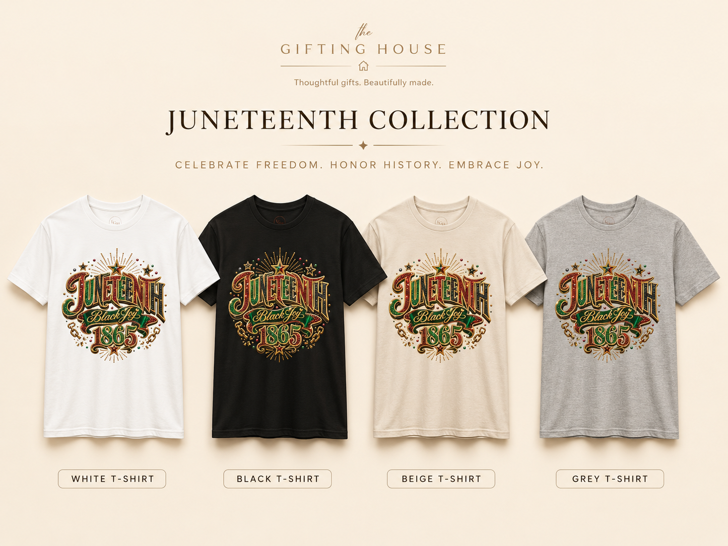 Black Joy 1865 Vintage Tee - Juneteenth Gift