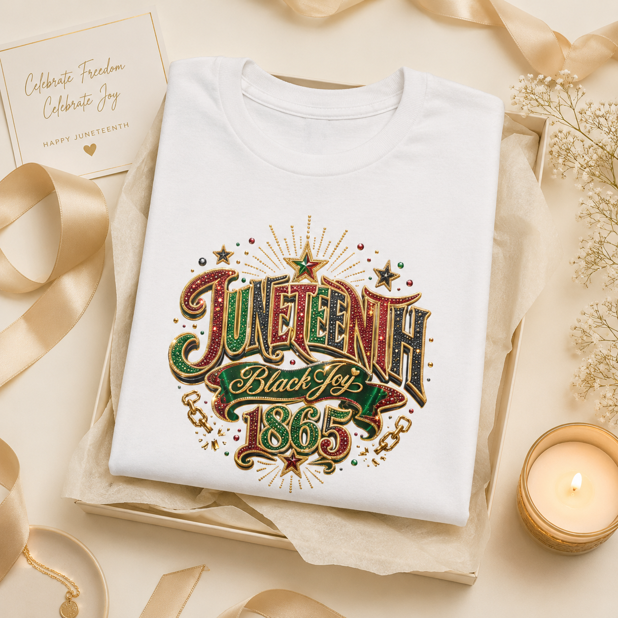 Black Joy 1865 Vintage Tee - Juneteenth Gift