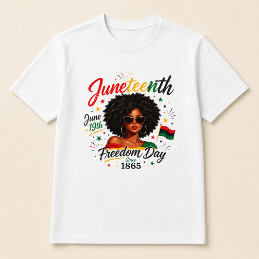 "Juneteenth 1865" Celebration Tee - Juneteenth Gift