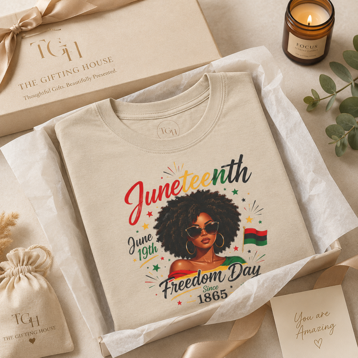 "Juneteenth 1865" Celebration Tee - Juneteenth Gift