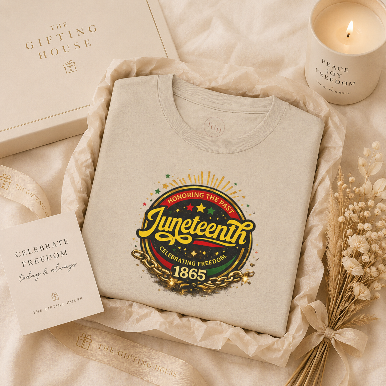 Honoring Freedom Tee - Juneteenth Gift