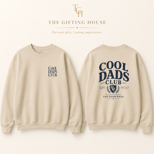 Cool Dads Club Sweatshirt — Graphic Crewneck for Fathers Gift