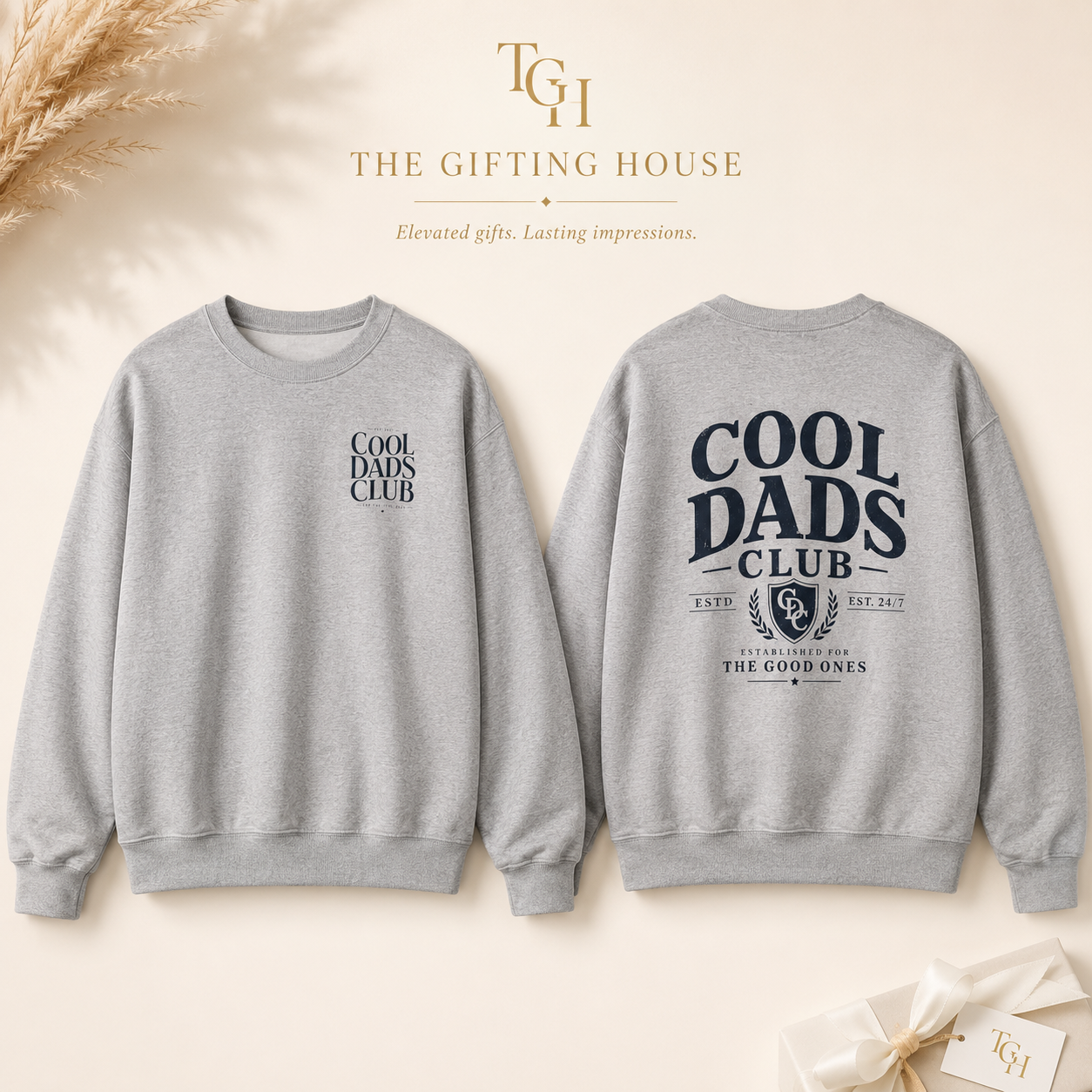 Cool Dads Club Sweatshirt — Graphic Crewneck for Fathers Gift