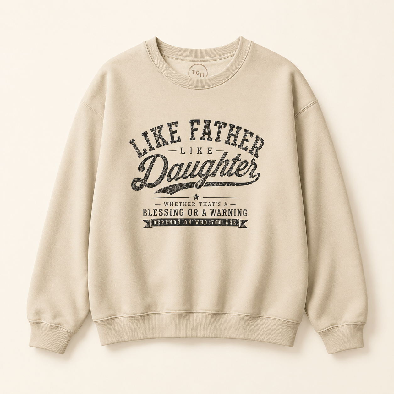 Like Father Like Daughter Sweatshirt— Cute Father-Daughter Matching Sweatshirt Gift