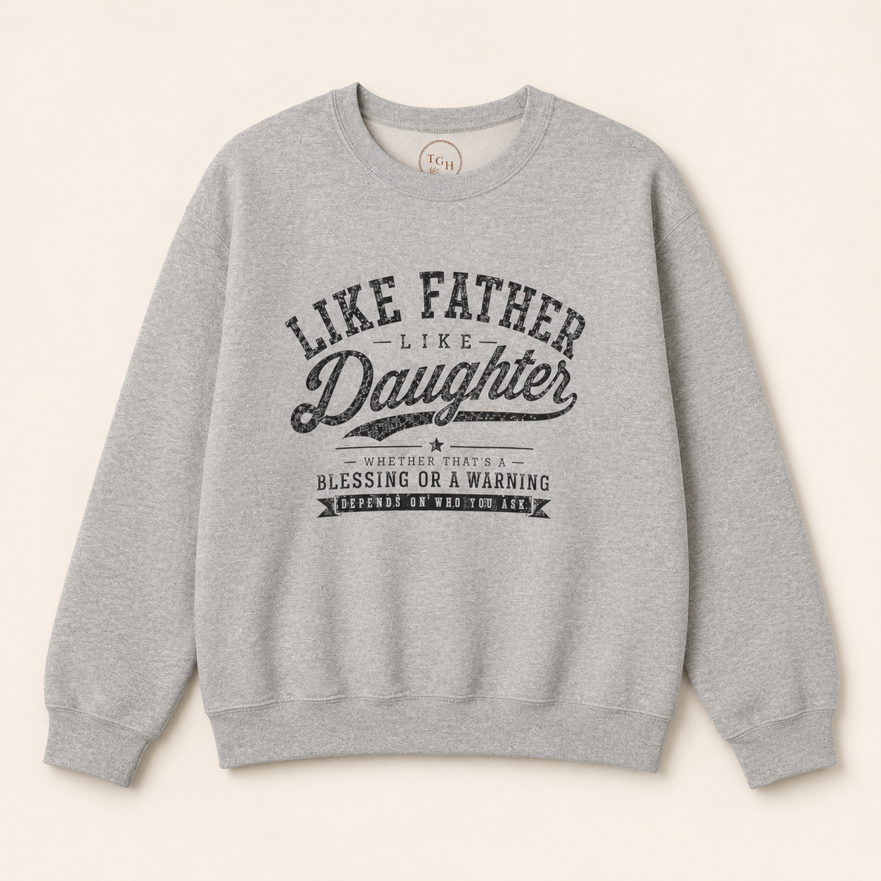 Like Father Like Daughter Sweatshirt— Cute Father-Daughter Matching Sweatshirt Gift