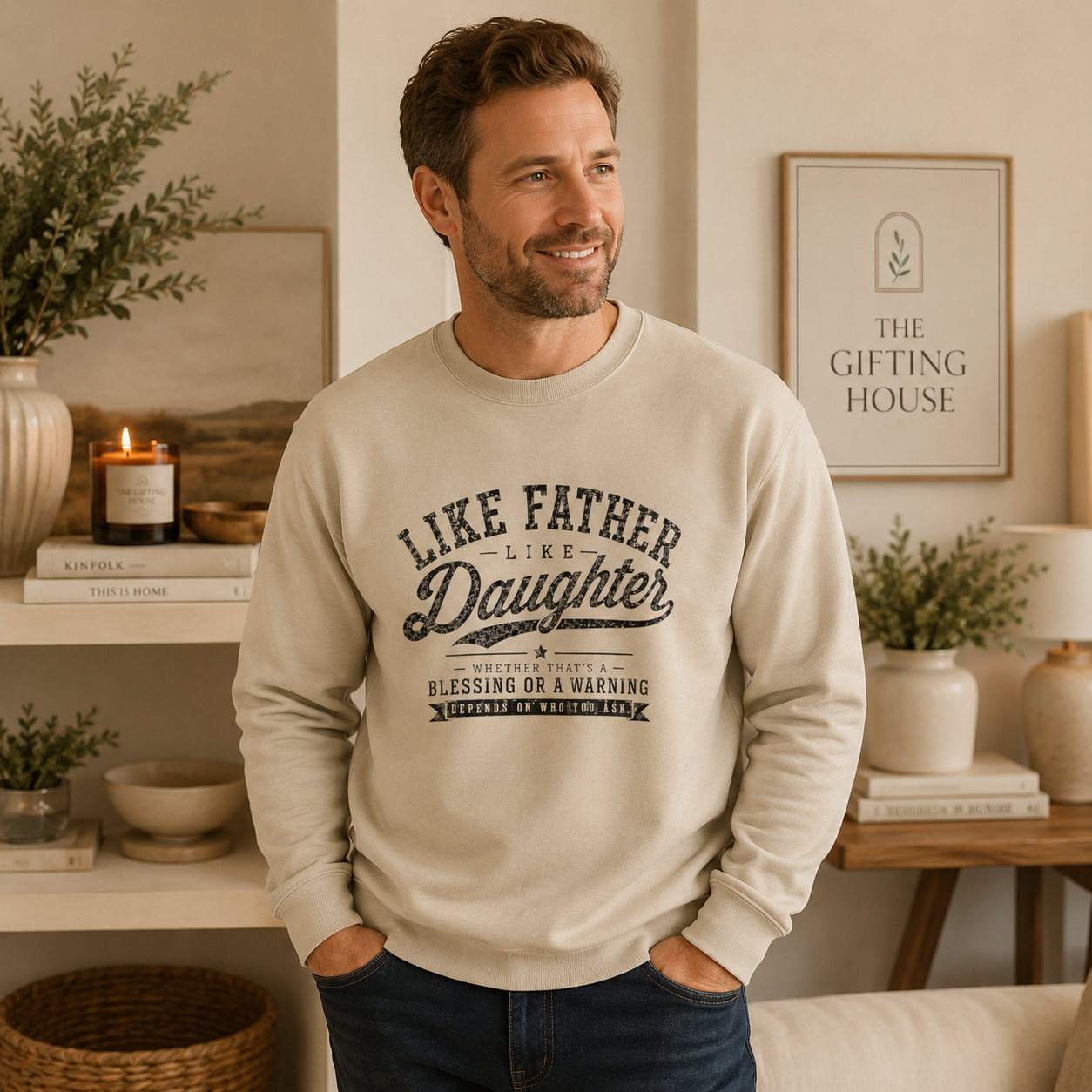 Like Father Like Daughter Sweatshirt— Cute Father-Daughter Matching Sweatshirt Gift