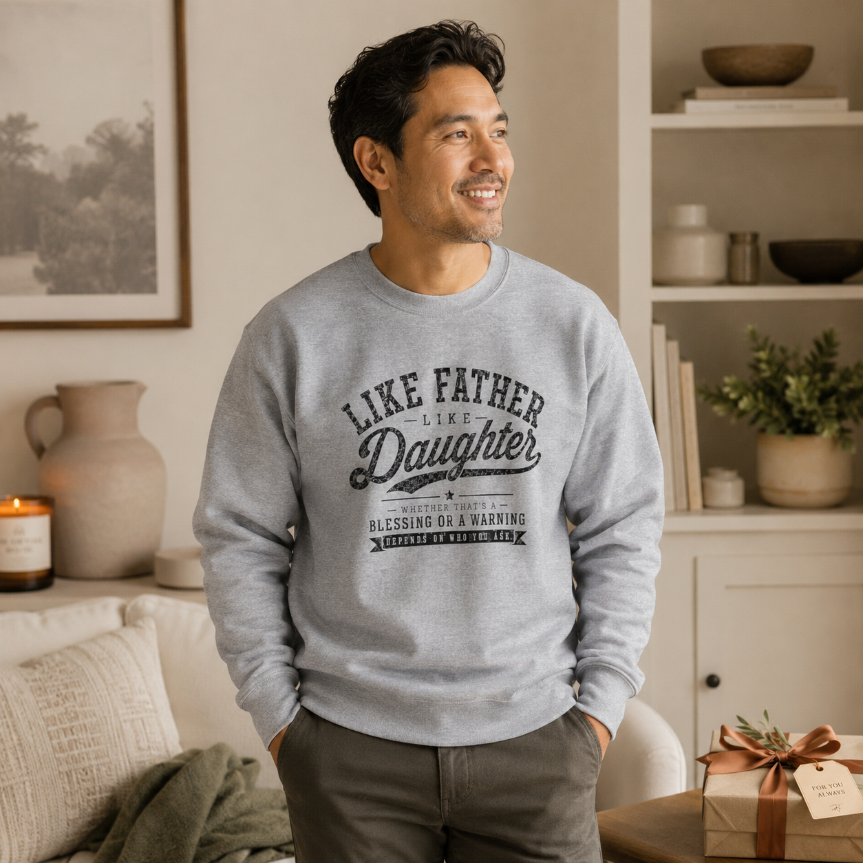 Like Father Like Daughter Sweatshirt— Cute Father-Daughter Matching Sweatshirt Gift
