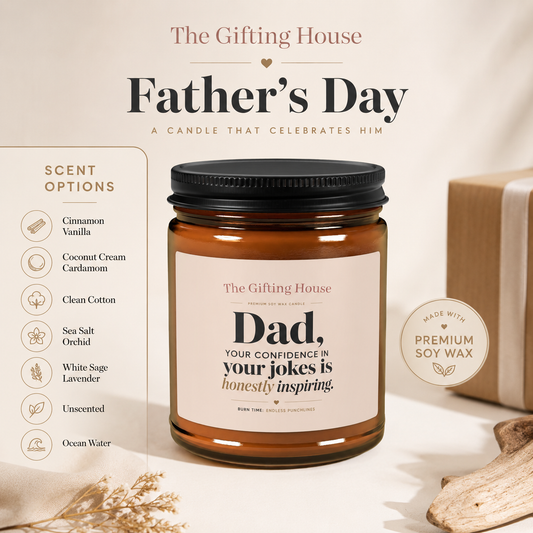 Endless Punchlines Soy Candle —  Father's Gift