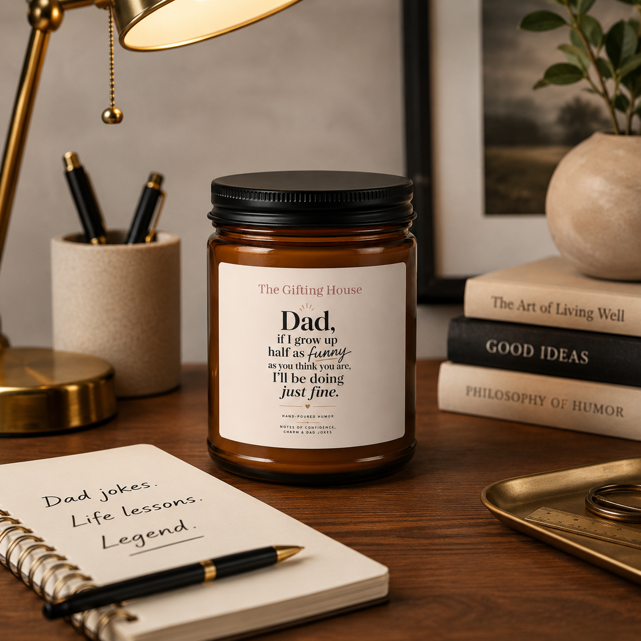 Dad Humor Soy Candle —  Father's Gift