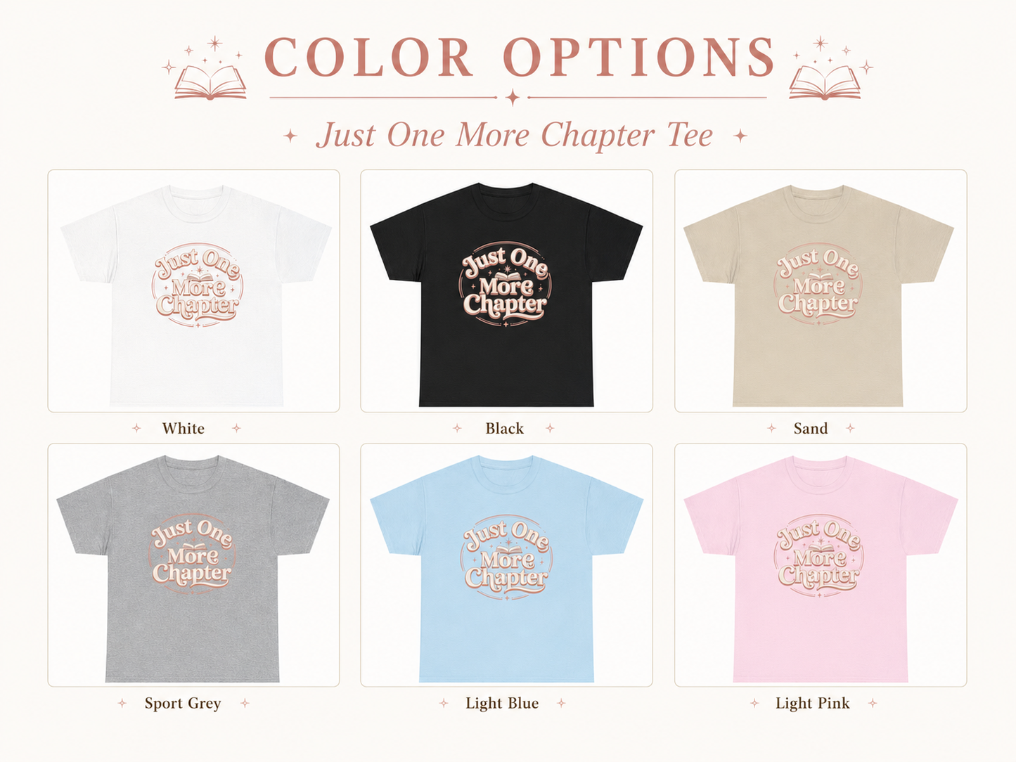 Just One More Chapter T-Shirt — Cozy Book Lover Tee Gift
