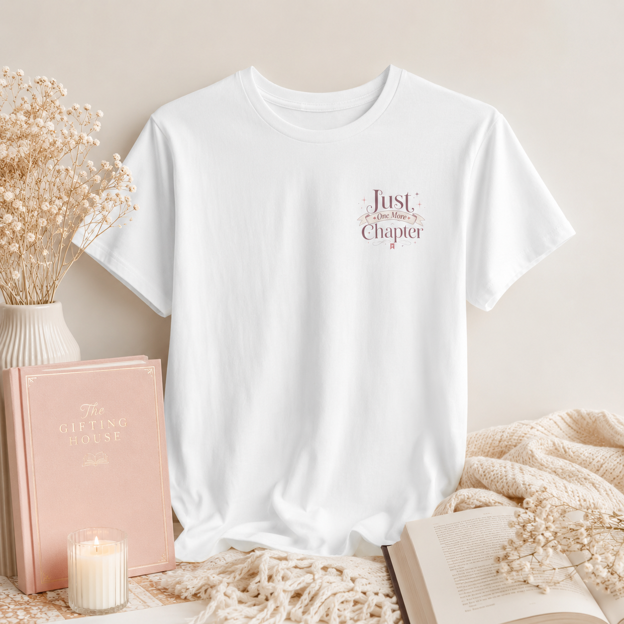 Just A Chapter T-Shirt — Literary Tee for Readers Gift