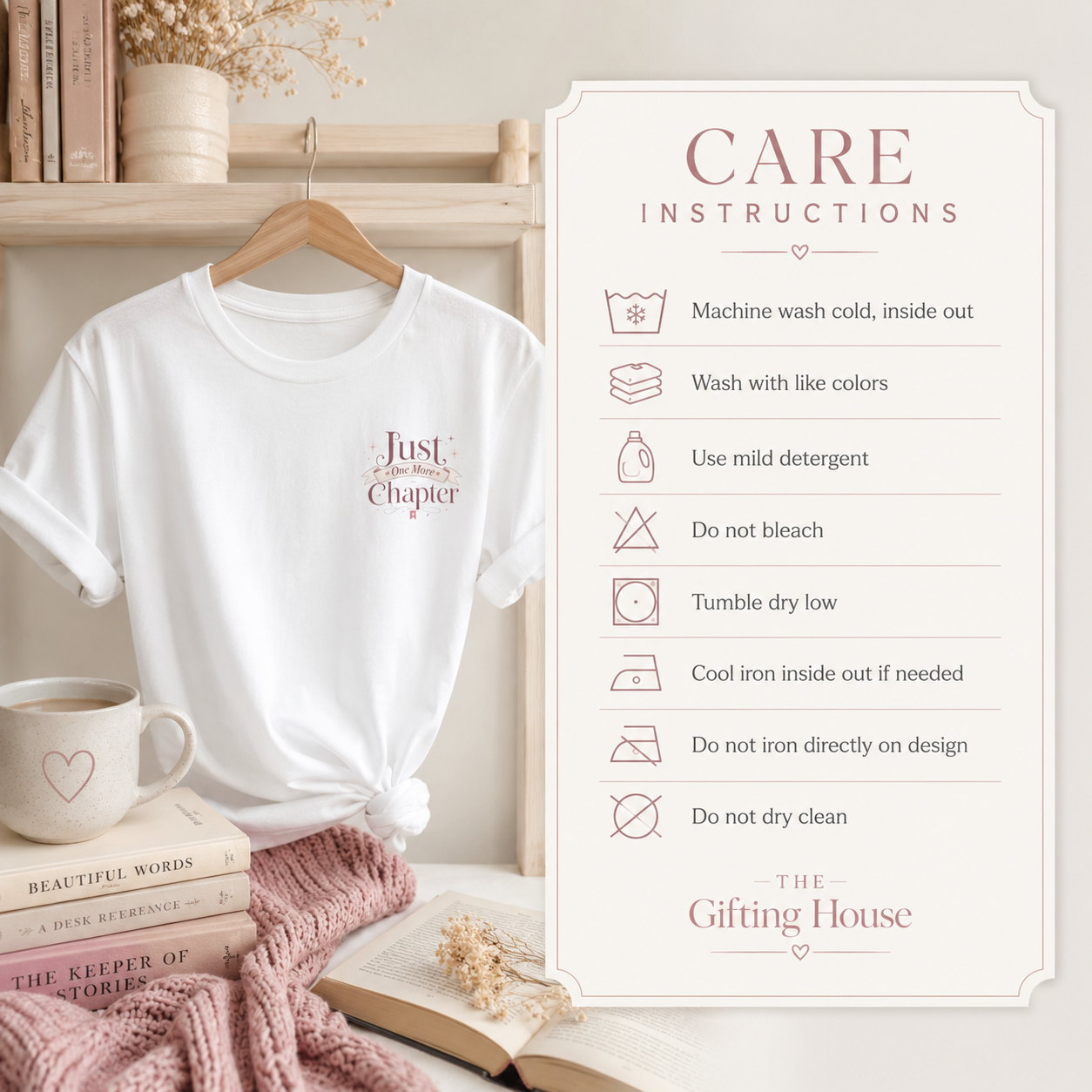 Just A Chapter T-Shirt — Literary Tee for Readers Gift