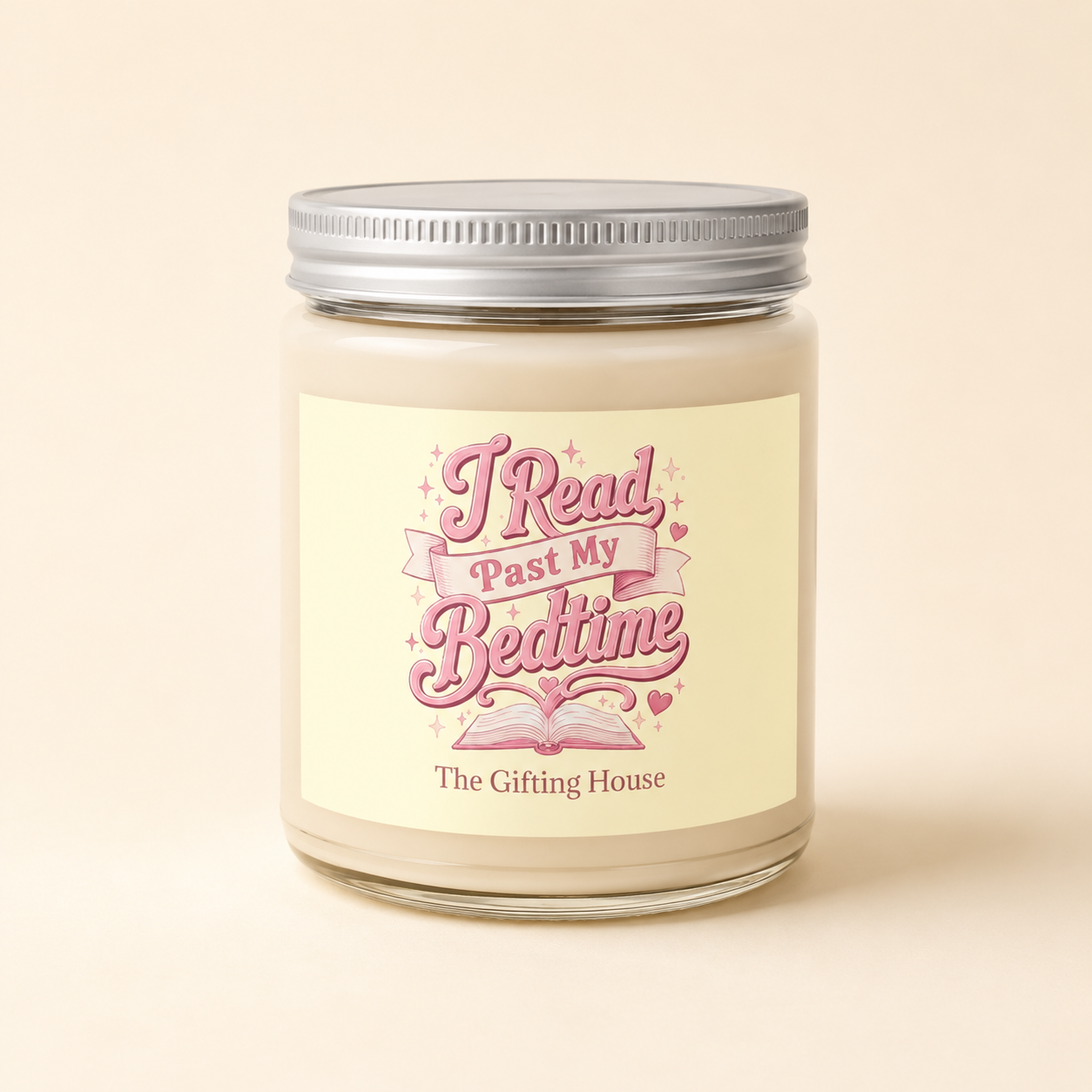 "I Read Past My Bedtime" Soy Candle 9oz — Book Lover Gift