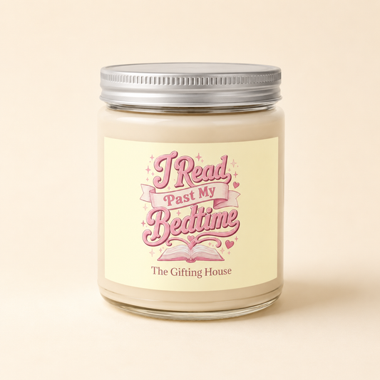 "I Read Past My Bedtime" Soy Candle 9oz — Book Lover Gift