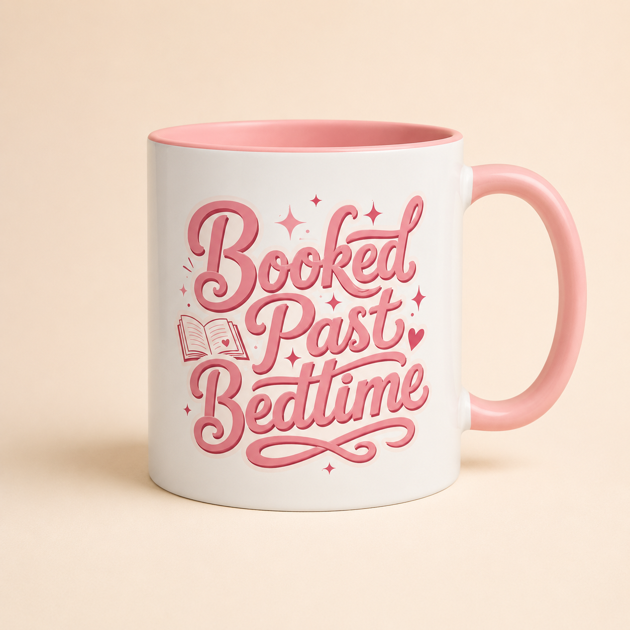 Booked Past Bedtime Coffee Mug 11oz — Book Lover Gift