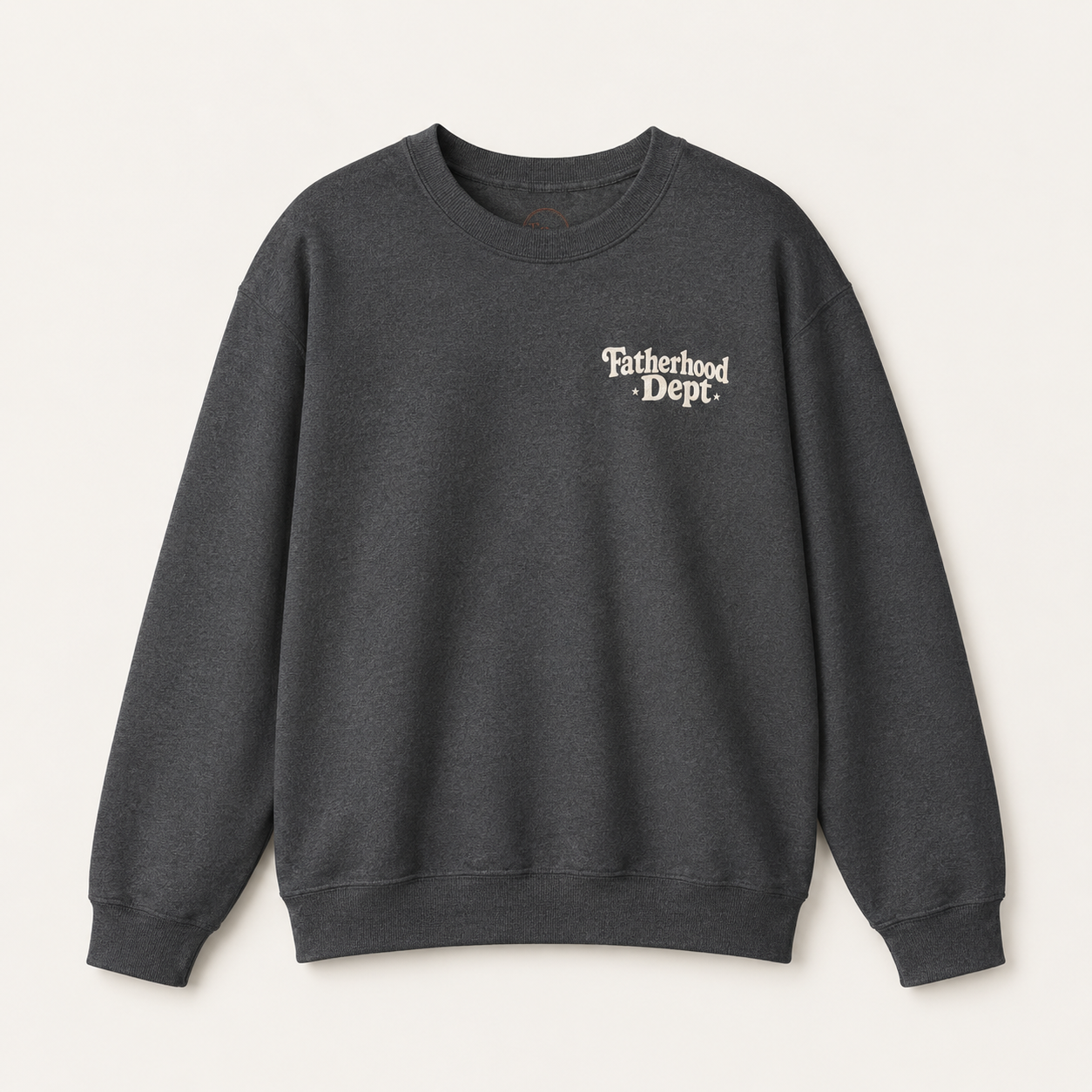 Fatherhood Dept. Crewneck Sweatshirt — Vintage Pullover Father Gift