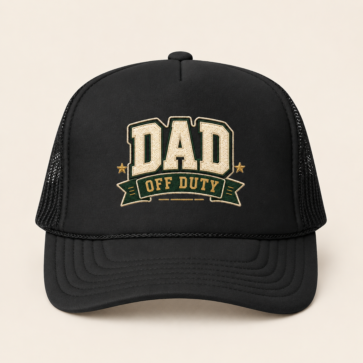 Dad Off Duty Trucker Hat - Vintage Patch Cap for Fathers Day Gift