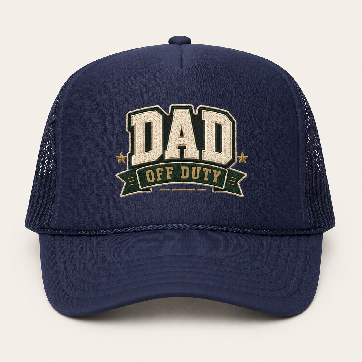 Dad Off Duty Trucker Hat - Vintage Patch Cap for Fathers Day Gift