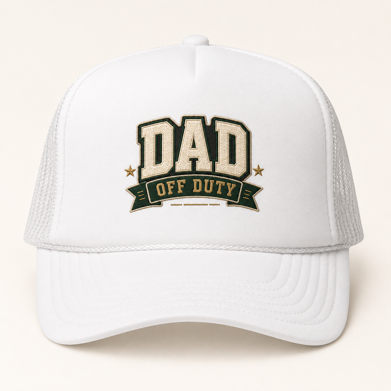 Dad Off Duty Trucker Hat - Vintage Patch Cap for Fathers Day Gift