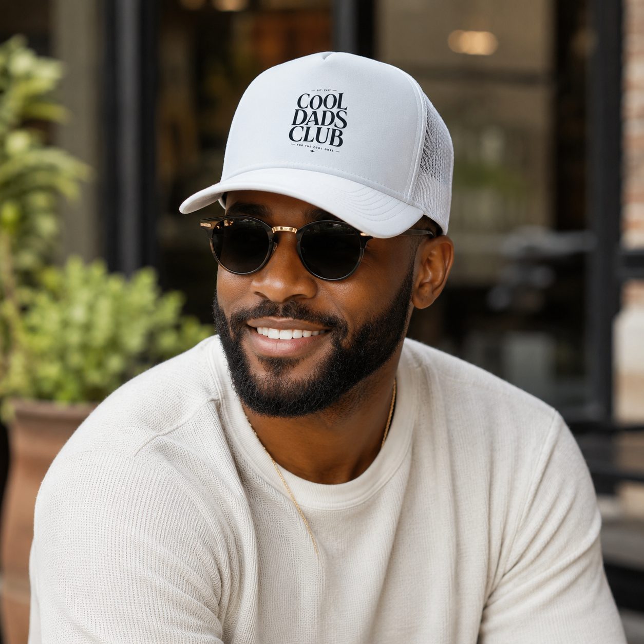 Cool Dads Club Trucker Hat — Mesh Snapback Dad Gift
